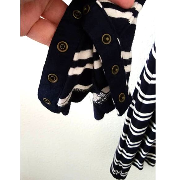 Anthropologie Maeve Turtleneck Stripe Swing Dress Size XS - Picture 8 of 9